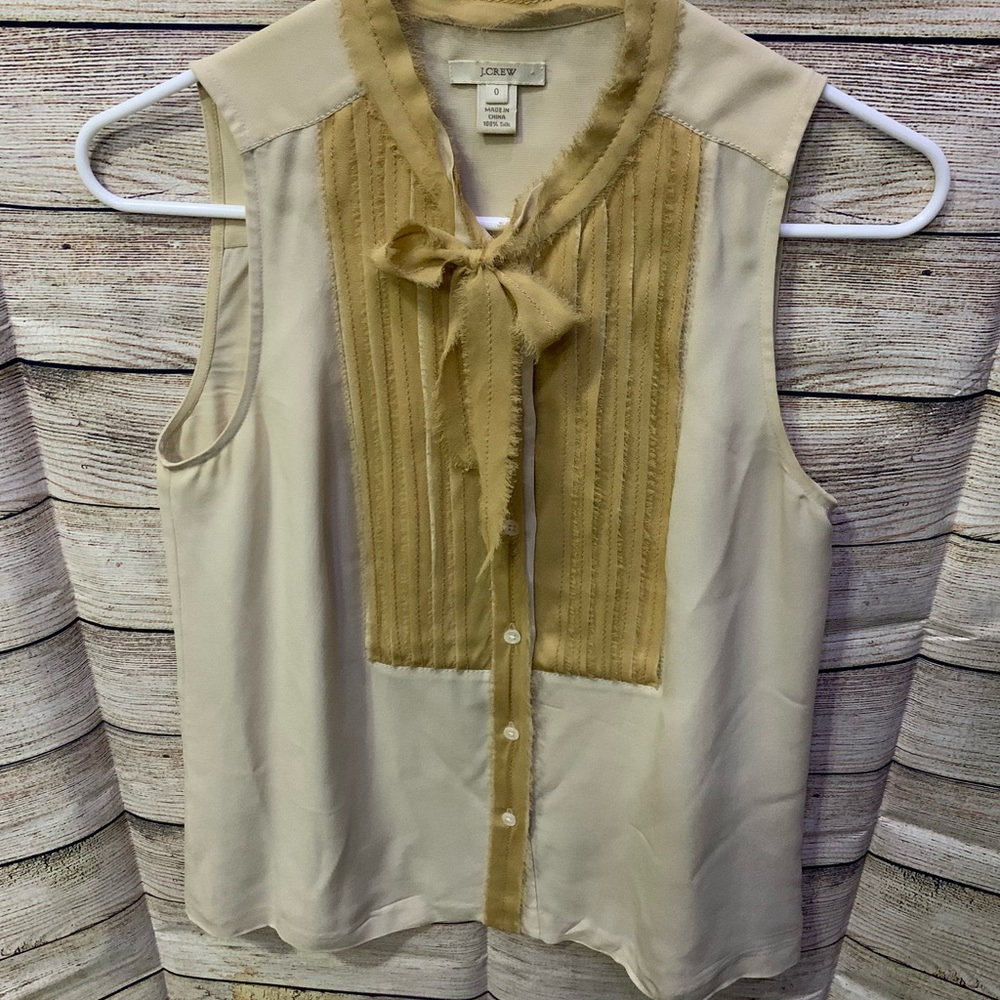 Like new silk J.Crew tank blouse